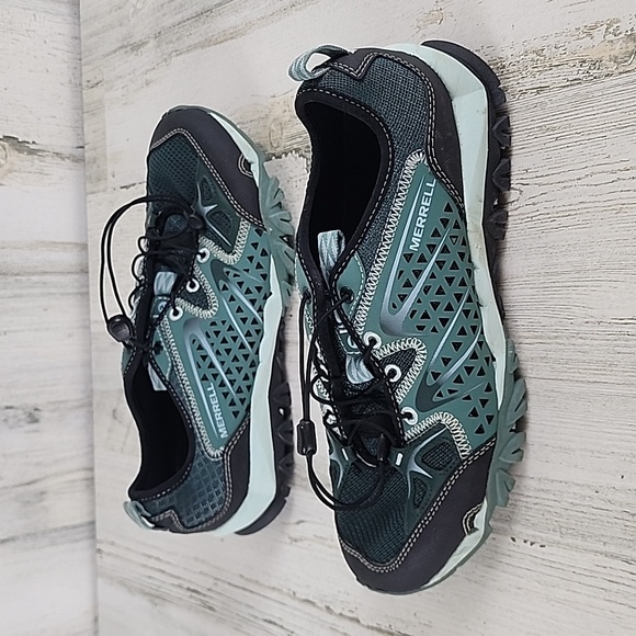 Merrell Performance sagebrush green outdoor hiking athletic shoes Size 8 - Picture 6 of 9